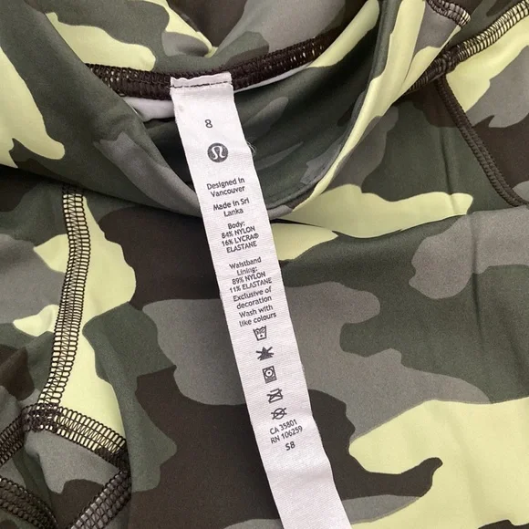 Fast and Free High-Rise Crop 23" Camo Crispin Green - Picture 6 of 6